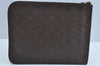Authentic Louis Vuitton Monogram Poche Documents Document Case Old Model K8592