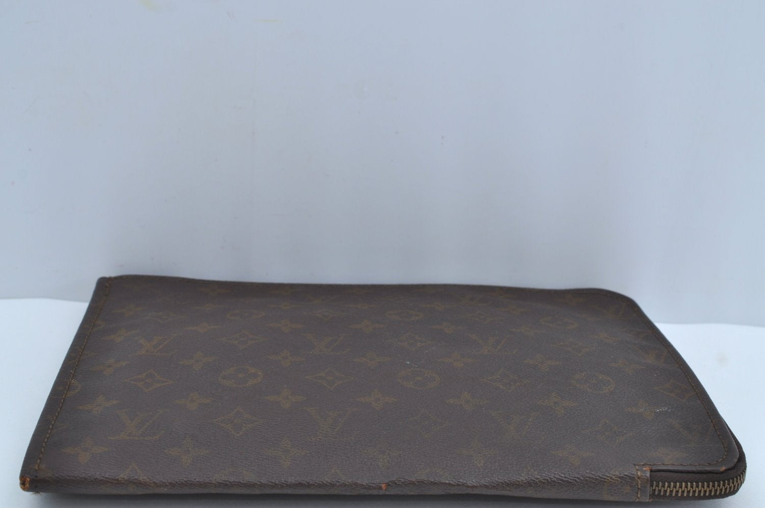 Authentic Louis Vuitton Monogram Poche Documents Document Case Old Model K8592