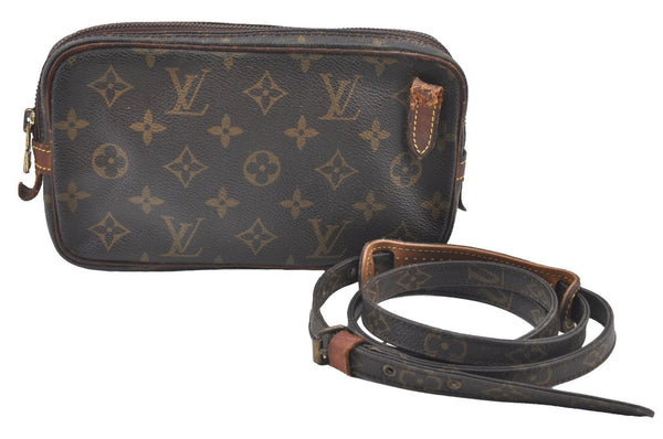 Auth Louis Vuitton Monogram Marly Bandouliere Shoulder Bag M51828 Junk K8594