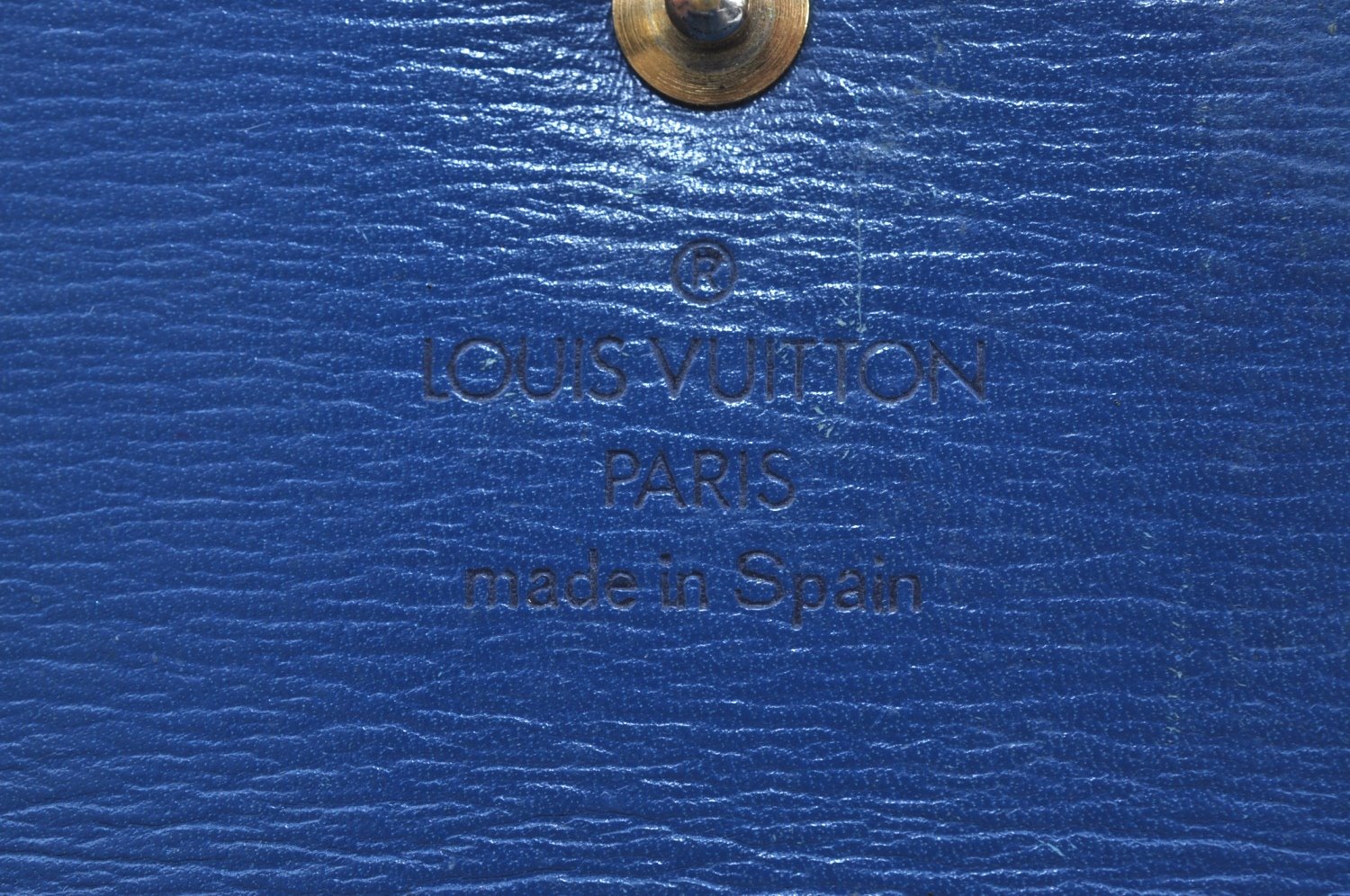 Auth Louis Vuitton Epi Porte Tresor International Wallet Blue M63385 LV K8595