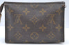 Authentic Louis Vuitton Monogram Poche Toilette 15 M47546 Cosmetics Pouch K8603