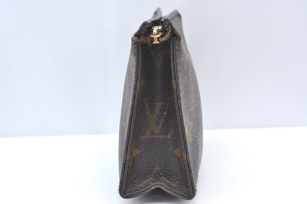 Authentic Louis Vuitton Monogram Poche Toilette 15 M47546 Cosmetics Pouch K8603