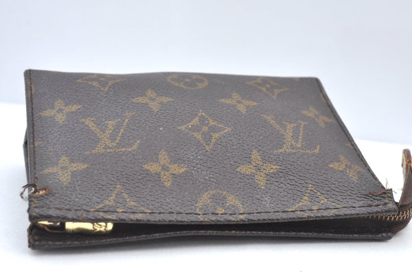 Authentic Louis Vuitton Monogram Poche Toilette 15 M47546 Cosmetics Pouch K8603