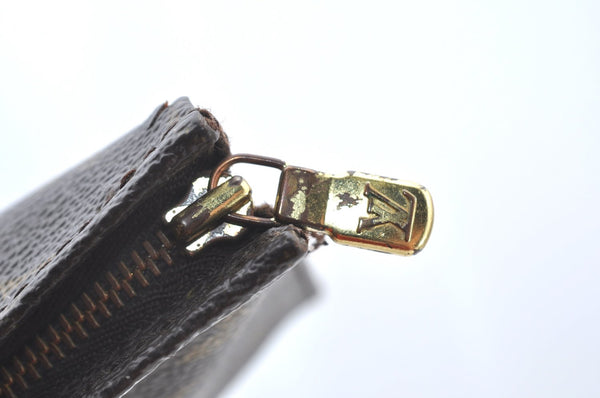 Authentic Louis Vuitton Monogram Poche Toilette 15 M47546 Cosmetics Pouch K8603