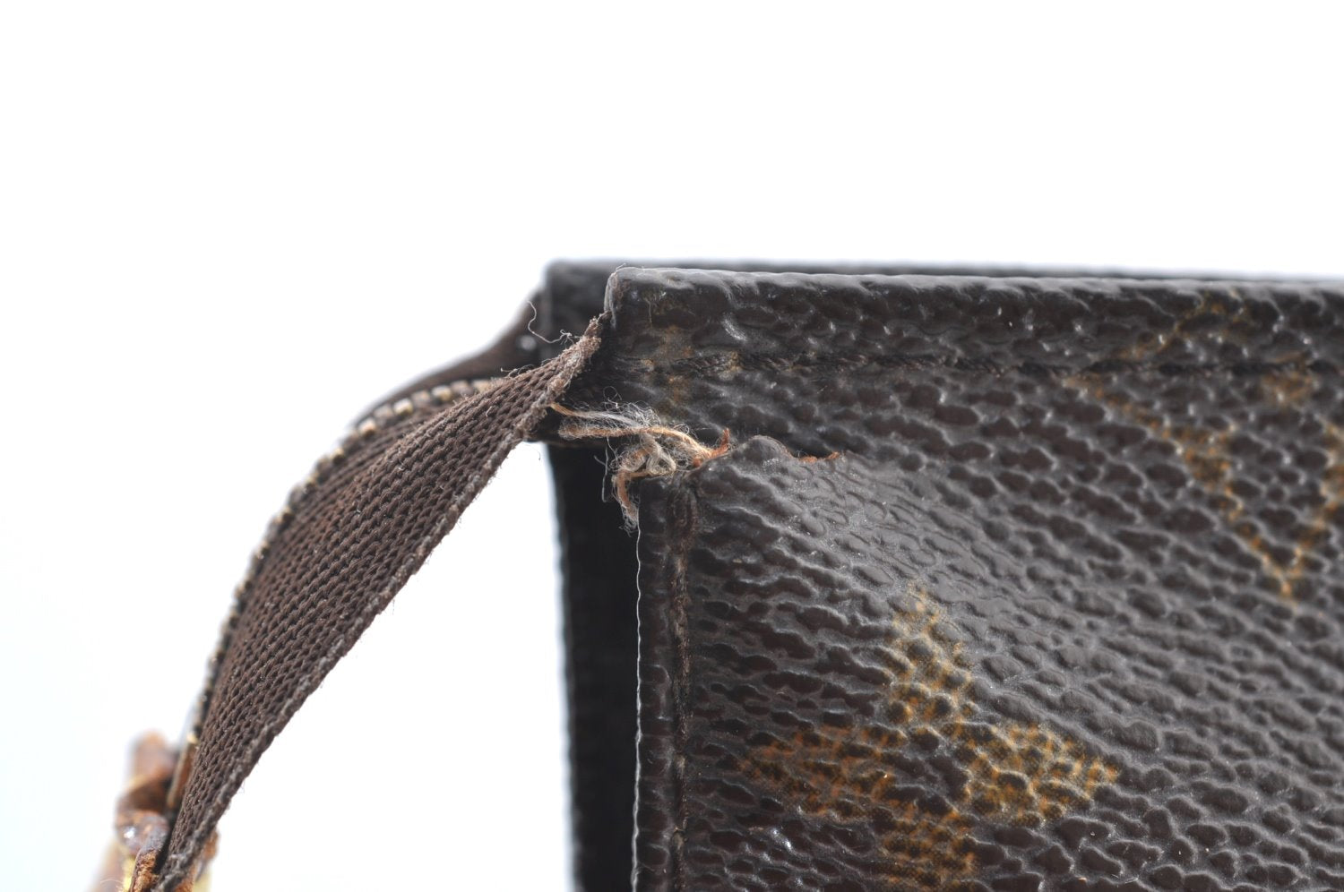 Authentic Louis Vuitton Monogram Poche Toilette 15 M47546 Cosmetics Pouch K8603