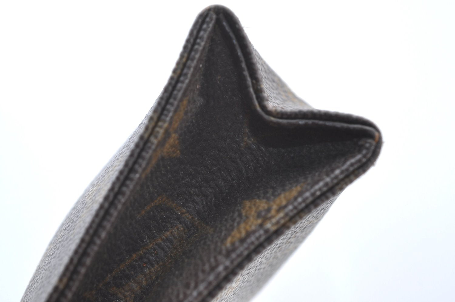 Authentic Louis Vuitton Monogram Poche Toilette 15 M47546 Cosmetics Pouch K8603