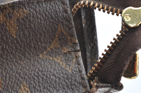 Authentic Louis Vuitton Monogram Poche Toilette 15 M47546 Cosmetics Pouch K8603