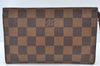Authentic Louis Vuitton Damier Marais Bucket Pouch Purse Clutch LV K8626