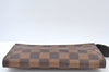 Authentic Louis Vuitton Damier Marais Bucket Pouch Purse Clutch LV K8626