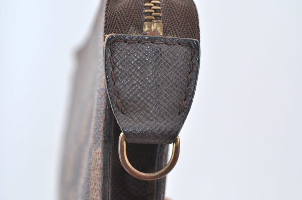 Authentic Louis Vuitton Damier Marais Bucket Pouch Purse Clutch LV K8626