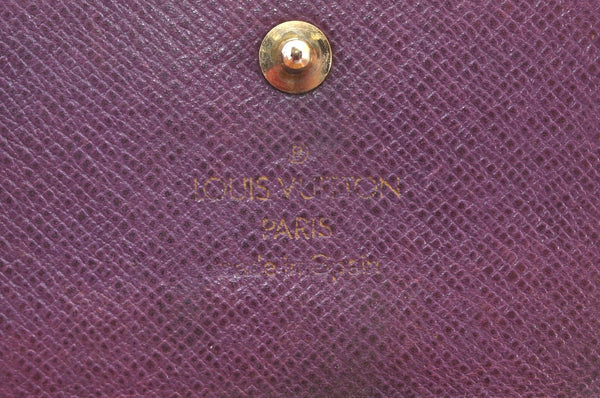 Authentic Louis Vuitton Epi Trifold Wallet Key Case Yellow 3Set LV Junk K8627