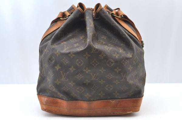 Authentic Louis Vuitton Monogram Noe Shoulder Drawstring Bag M42224 LV K8629