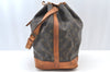 Authentic Louis Vuitton Monogram Noe Shoulder Drawstring Bag M42224 LV K8629