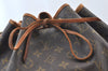Authentic Louis Vuitton Monogram Noe Shoulder Drawstring Bag M42224 LV K8629