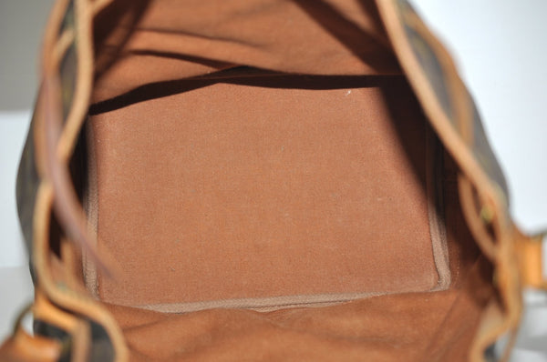 Authentic Louis Vuitton Monogram Noe Shoulder Drawstring Bag M42224 LV K8629