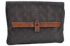 Auth Louis Vuitton Monogram Pochette Pliante Clutch Hand Bag Old Model LV K8630