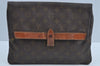 Auth Louis Vuitton Monogram Pochette Pliante Clutch Hand Bag Old Model LV K8630
