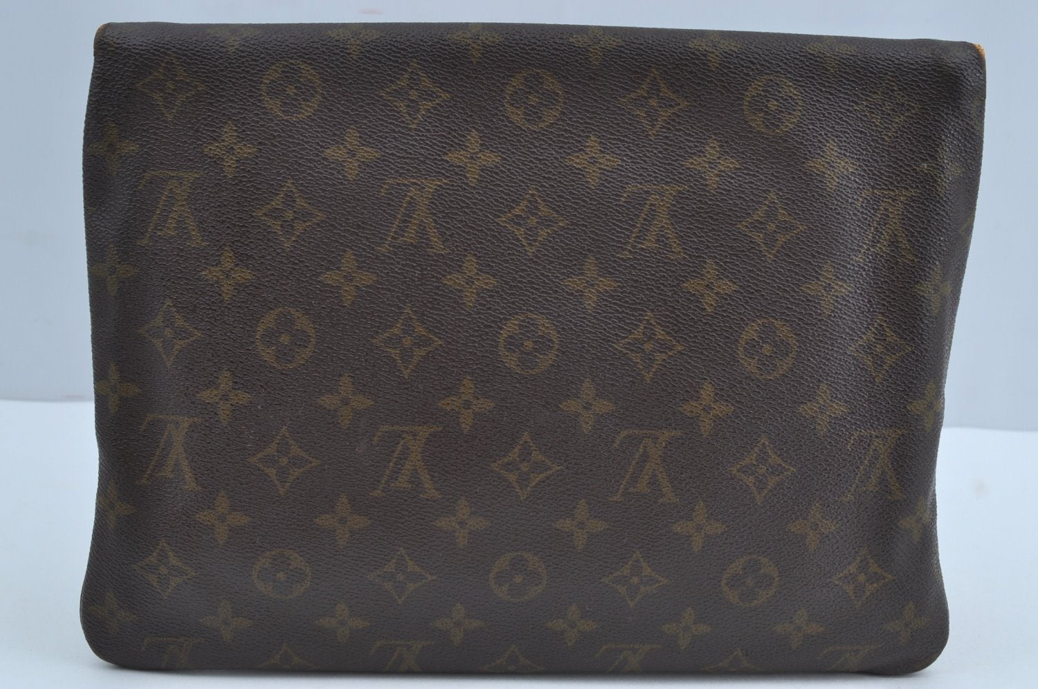 Auth Louis Vuitton Monogram Pochette Pliante Clutch Hand Bag Old Model LV K8630