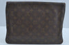 Auth Louis Vuitton Monogram Pochette Pliante Clutch Hand Bag Old Model LV K8630