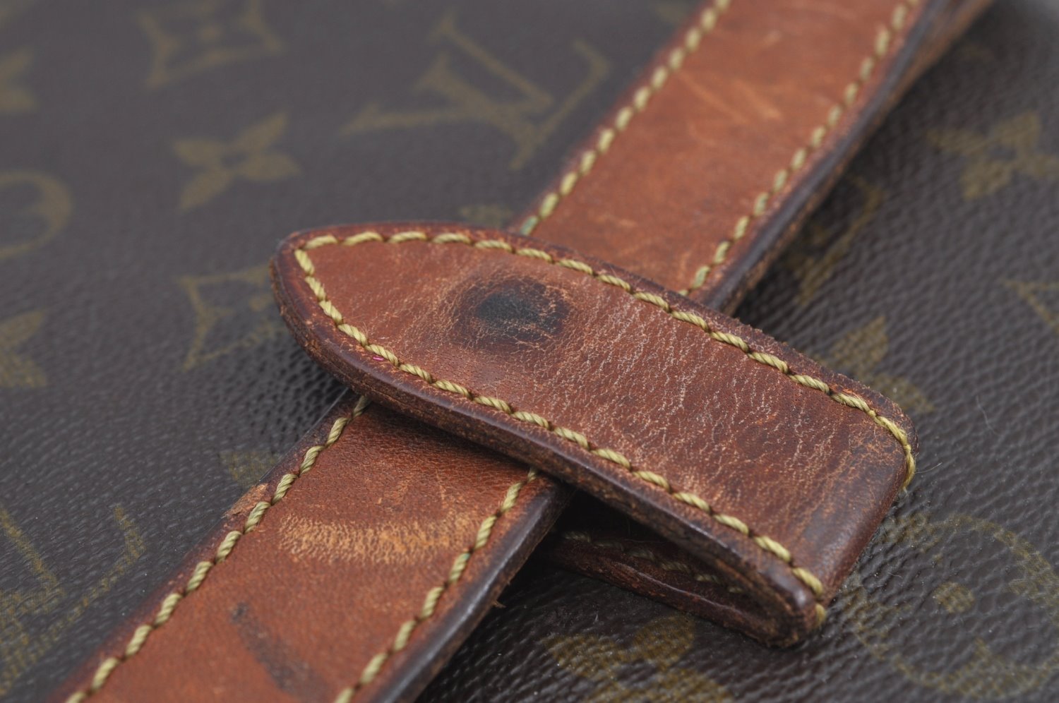 Auth Louis Vuitton Monogram Pochette Pliante Clutch Hand Bag Old Model LV K8630