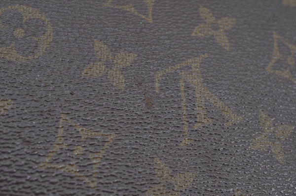 Auth Louis Vuitton Monogram Pochette Pliante Clutch Hand Bag Old Model LV K8630