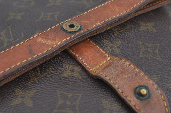 Auth Louis Vuitton Monogram Pochette Pliante Clutch Hand Bag Old Model LV K8630