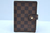 Authentic Louis Vuitton Damier Agenda PM Notebook Cover R20700 LV K8631