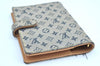 Auth Louis Vuitton Monogram Mini Agenda PM Notebook Cover R20905 Blue LV K8632