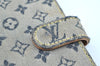 Auth Louis Vuitton Monogram Mini Agenda PM Notebook Cover R20905 Blue LV K8632