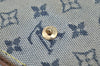 Auth Louis Vuitton Monogram Mini Agenda PM Notebook Cover R20905 Blue LV K8632