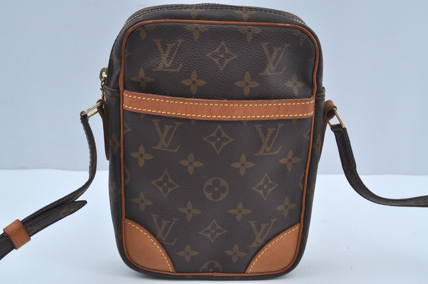 Authentic Louis Vuitton Monogram Danube Shoulder Cross Body Bag M45266 LV K8635