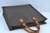 Authentic Louis Vuitton Monogram Sac Plat Hand Tote Bag Old Model LV K8637