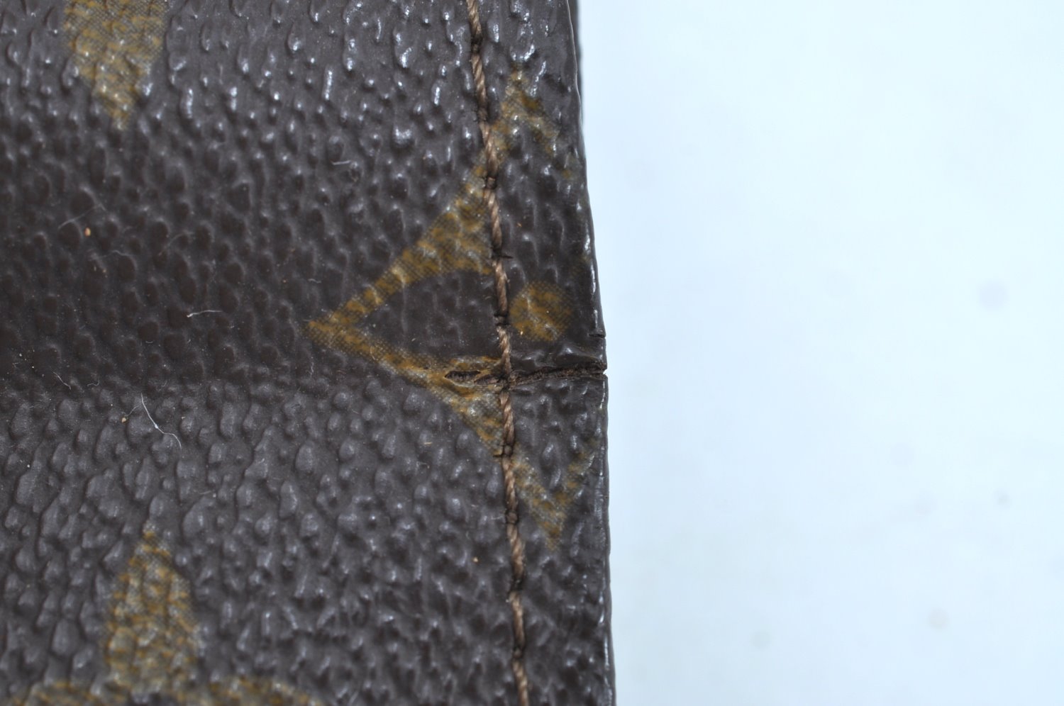 Authentic Louis Vuitton Monogram Sac Plat Hand Tote Bag Old Model LV K8637