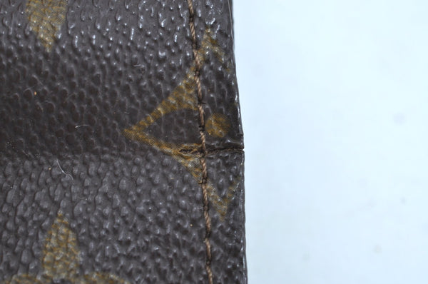 Authentic Louis Vuitton Monogram Sac Plat Hand Tote Bag Old Model LV K8637