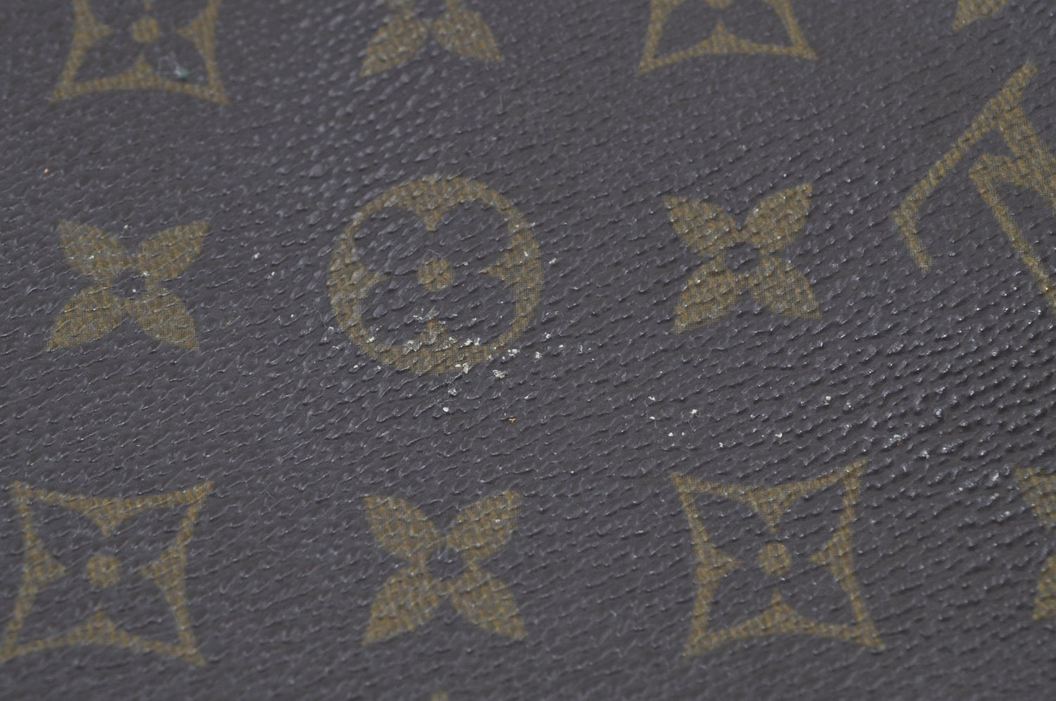 Authentic Louis Vuitton Monogram Sac Plat Hand Tote Bag Old Model LV K8637