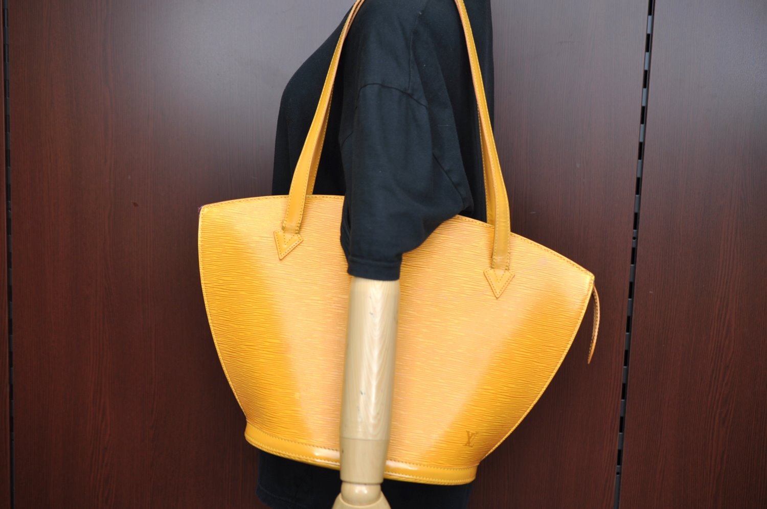 Auth Louis Vuitton Epi Saint Jacques Shopping Shoulder Bag M52269 Yellow K8644