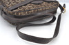 Authentic CELINE C Horse Carriage Shoulder Cross Bag Canvas Leather Brown K8645