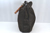 Authentic GUCCI Vintage Bamboo 2Way Shoulder Tote Bag Nylon Leather Brown K8649