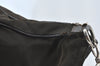 Authentic GUCCI Vintage Bamboo 2Way Shoulder Tote Bag Nylon Leather Brown K8649