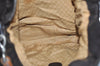 Authentic GUCCI Vintage Bamboo 2Way Shoulder Tote Bag Nylon Leather Brown K8649