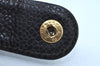 Authentic CHANEL Vintage Caviar Skin CoCo Mark Notebook Cover Black K8655