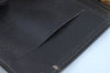 Authentic CHANEL Vintage Caviar Skin CoCo Mark Notebook Cover Black K8655