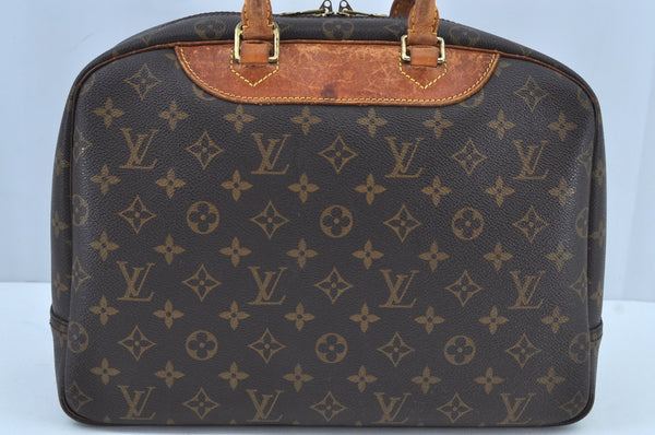 Authentic Louis Vuitton Monogram Deauville Hand Bag M47270 LV K8661