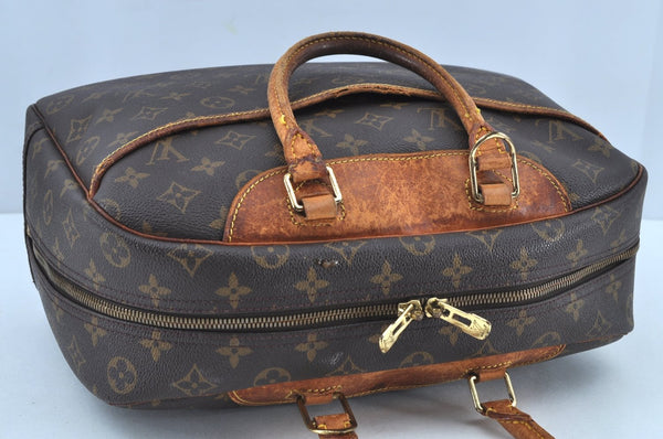Authentic Louis Vuitton Monogram Deauville Hand Bag M47270 LV K8661