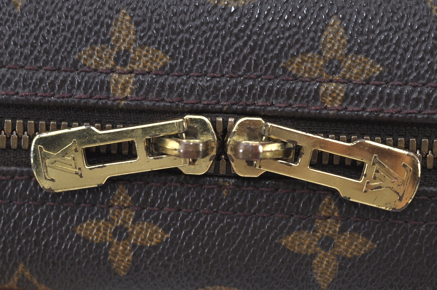 Authentic Louis Vuitton Monogram Deauville Hand Bag M47270 LV K8661