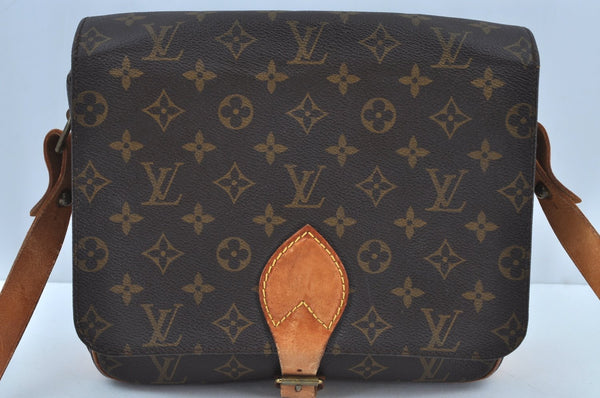 Authentic Louis Vuitton Monogram Cartouchiere GM M51252 Shoulder Cross Bag K8663