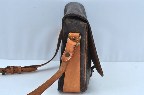 Authentic Louis Vuitton Monogram Cartouchiere GM M51252 Shoulder Cross Bag K8663