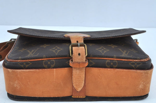 Authentic Louis Vuitton Monogram Cartouchiere GM M51252 Shoulder Cross Bag K8663