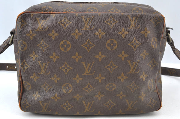 Authentic Louis Vuitton Monogram Nile Shoulder Cross Body Bag Old Model LV K8666