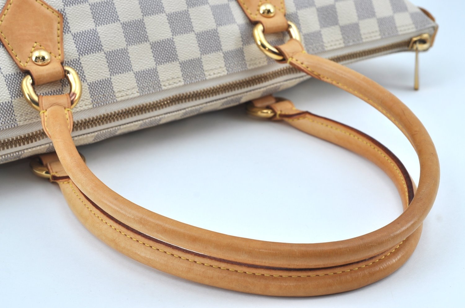 Authentic Louis Vuitton Damier Azur Saleya GM Shoulder Tote Bag N51184 LV K8669